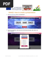 how to create a presentation in emaze