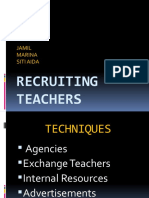 Recruiting Teachers Techniques and Interview Process