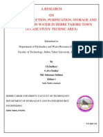 A Research ON Effective Collection, Purification, Storage and Supply of Rain Water in Debre Tabore Town (A Case Study-Technic Area)