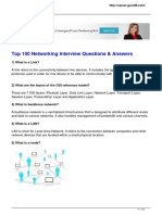 Top 100 Networking Interview Questions Answers