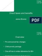 Direct Taxes and Benefits: James Browne