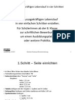 4 Schritte Zum Aussagekräftigen Lebenslauf