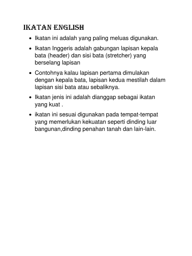 Ikatan English Pdf