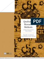 Qualitative Research Methods A Data Collector S Field Guide