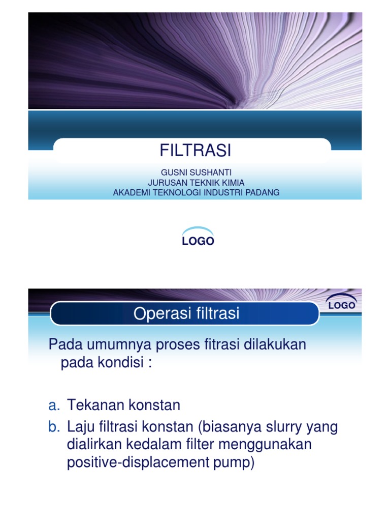 Filtrasi PDF | PDF