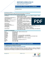 Msds 40 - Bentonita Sódica