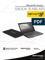 Manual de Usuario NOTEBOOK B-NBLXB3