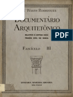 Arquitetura Documentário - Fascículo III