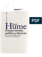 Hume, David - Ensayos Morales, Políticos y Literarios PDF