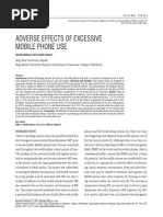 Adverse Effects of Excessive Mobile Phone Use