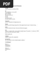 UNIX and Linux Commands Summary