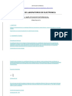 Práctica Con Amplificador Diferencial Con Transistores Bipolares