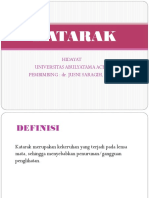 Katarak: Hidayat Universitas Abulyatama Aceh Pembimbing: Dr. Jusni Saragih, SP.M