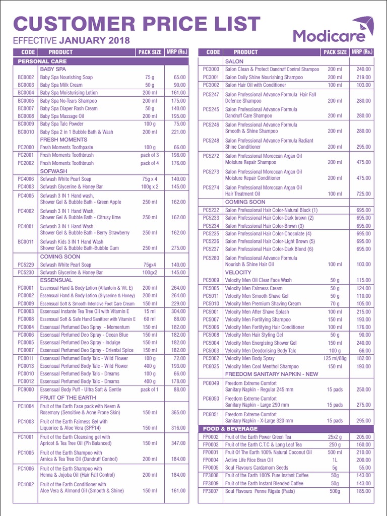 modicare baby soap price