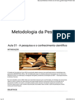 Metodologia Da Pesquisa_Aula01