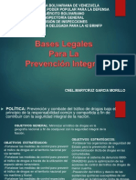 Bases Legales para La Prevención Integral.