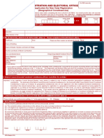 Application For New Hong Kong Voter Registration