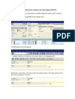 FBL5N How to Change the Header Rows in the Customer Line Item Display