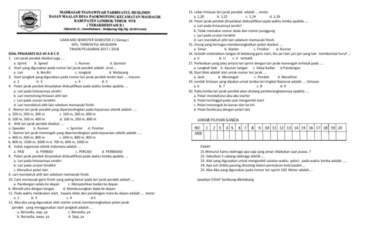 Soal Kls 8 Abc Pdf