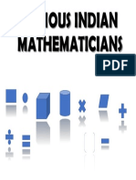 Famous Indian Mathematicians - Project