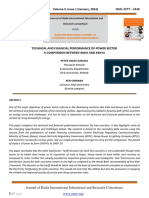 TECHNICAL AND FINANCIAL PERFORMANCE OF POWER SECTOR A COMPARISON BETWEEN INDIA AND KENYA