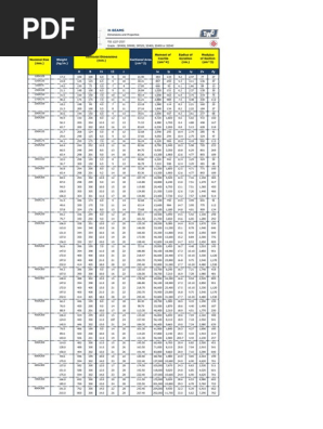 H-Beams Dimensions & Properties | PDF | Classical Mechanics | Nature