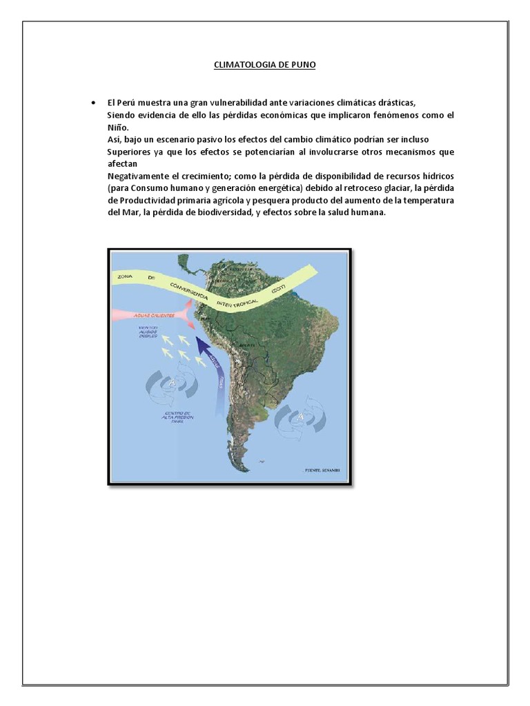 Climatología de Puno: Características y Efectos | PDF | Herida ...