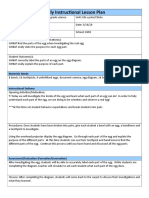 Daily Instructional Lesson Plan: Materials Needs