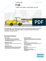 Feed Beams Technical Specifications - Atlas Copco Underground Jumbo Face Drilling Rig