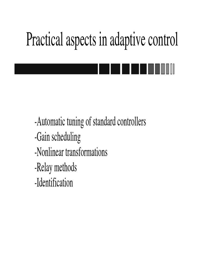 Adaptive Control Pdf | Review and Future of Adaptive Control Systems ...