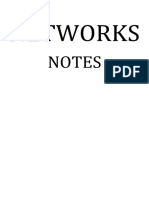 Network Notes by Reddy