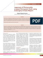 Management of Pericoronitis of Newly-Erupted Permanent Tooth Using Electrosurgery