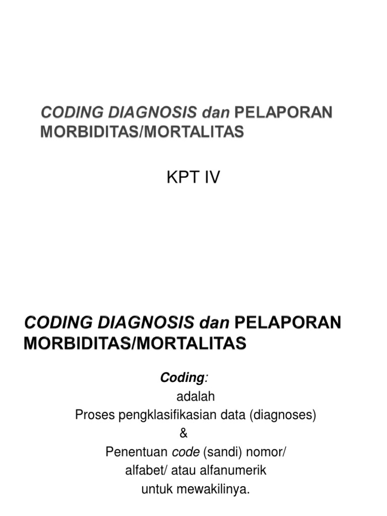 Proses Coding Diagnosa Medis di Rumah Sakit | PDF | Pengembangan Diri ...