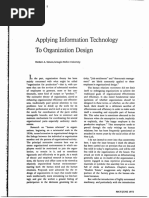 Herbert A. Simon. 1973. Applying Information Technology To Organization Design