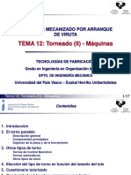 Módulo IV Mecanizado Por Arranque de Viruta Tema 12 Torneado (II) - Máquinas