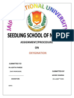 Assignment On Oxygination