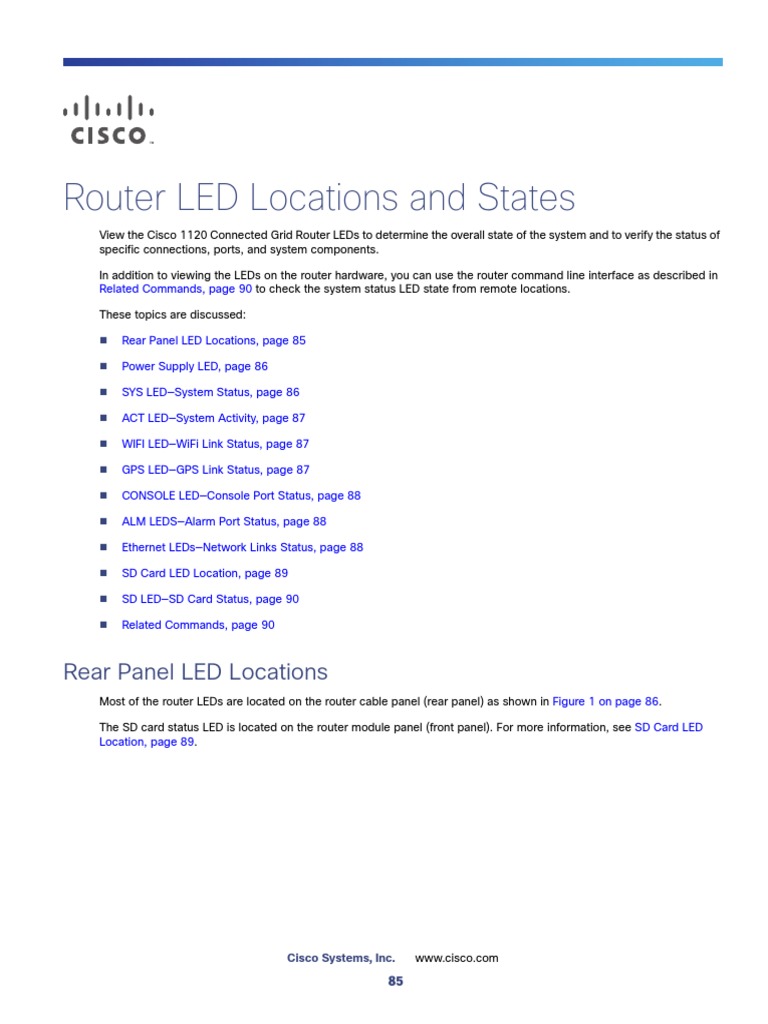 Router LED Locations and States | PDF | Power Supply | Secure Digital