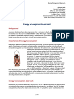 Energy Management Approach: Background