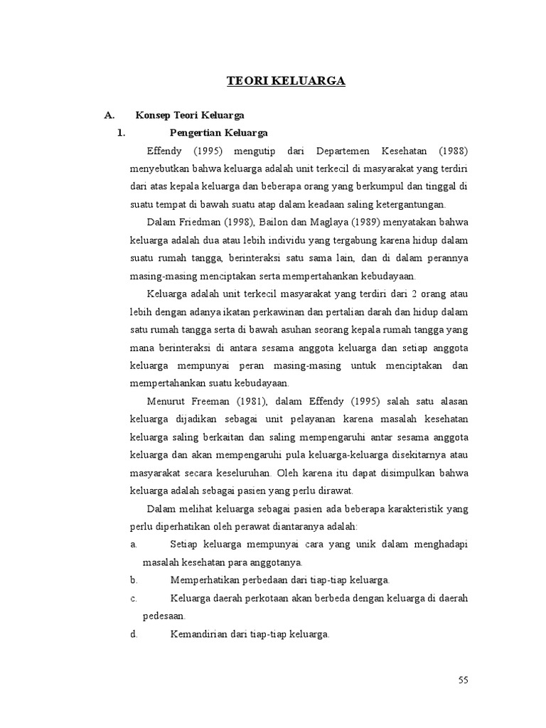 5 Konsep Teori Keluarga | PDF