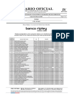 Acreencias en Banco Ripley