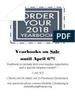 Yearbook On Sale