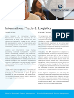 209 Wittenborg University Bachelor IBA International Trade&Logistics PDF