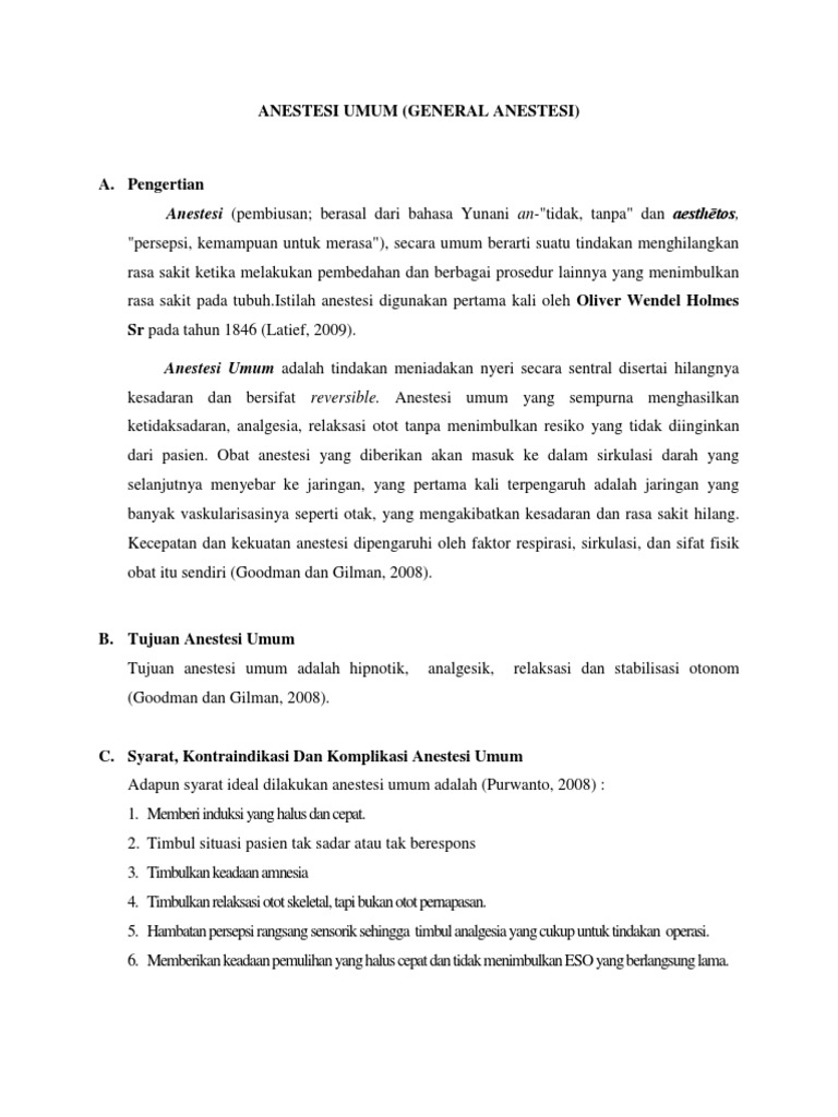 Lp Fix General Anestesi Pdf