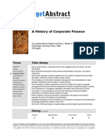 A History of Corporate Finance