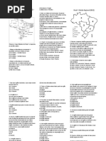 Exercícios de Geografia