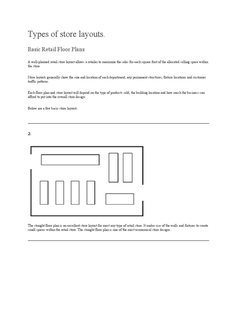 Retail Store Layout Types Explained | PDF | Business | Art
