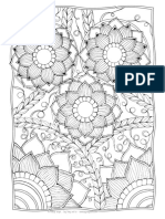 Printable Flowers Coloring Page