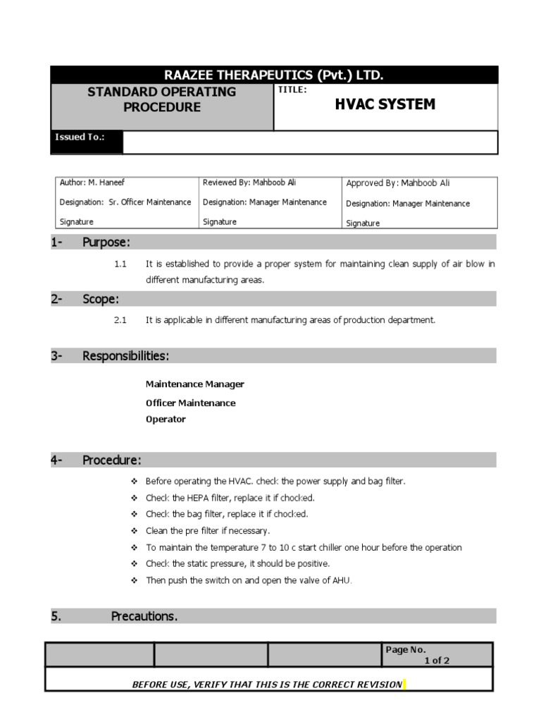 3 HVAC System PDF Hvac Chemical Engineering