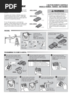 3-Button Remote Controls MODELS 890MAX, 893MAX, AND 895MAX: Prepare