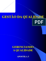 Gestão da qualidade e métodos